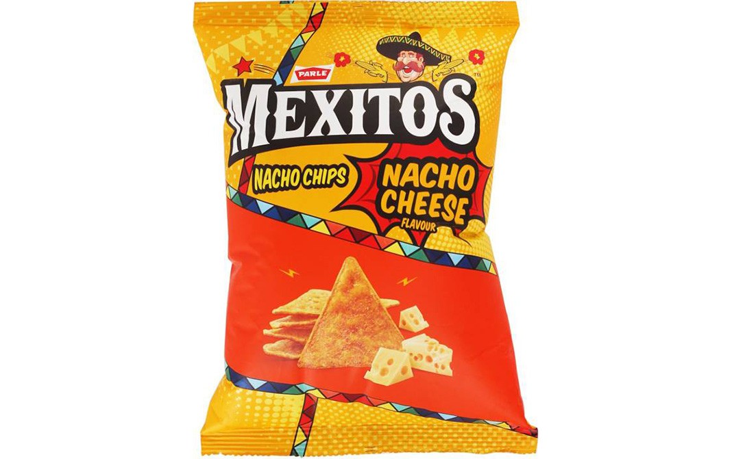 Parle Mexitos Nacho Chips Nacho Cheese Flavour   Pack  70 grams